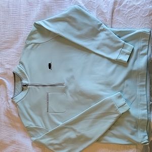 FootJoy mens quarter zip. Baby blue with gray. Great condition. Size Large.